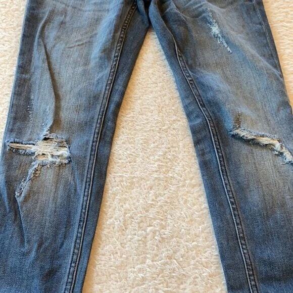 Vigoss Jeans Womens 28 Blue Classic Skinny Stretch Midrise Distressed Casual - Picture 5 of 10